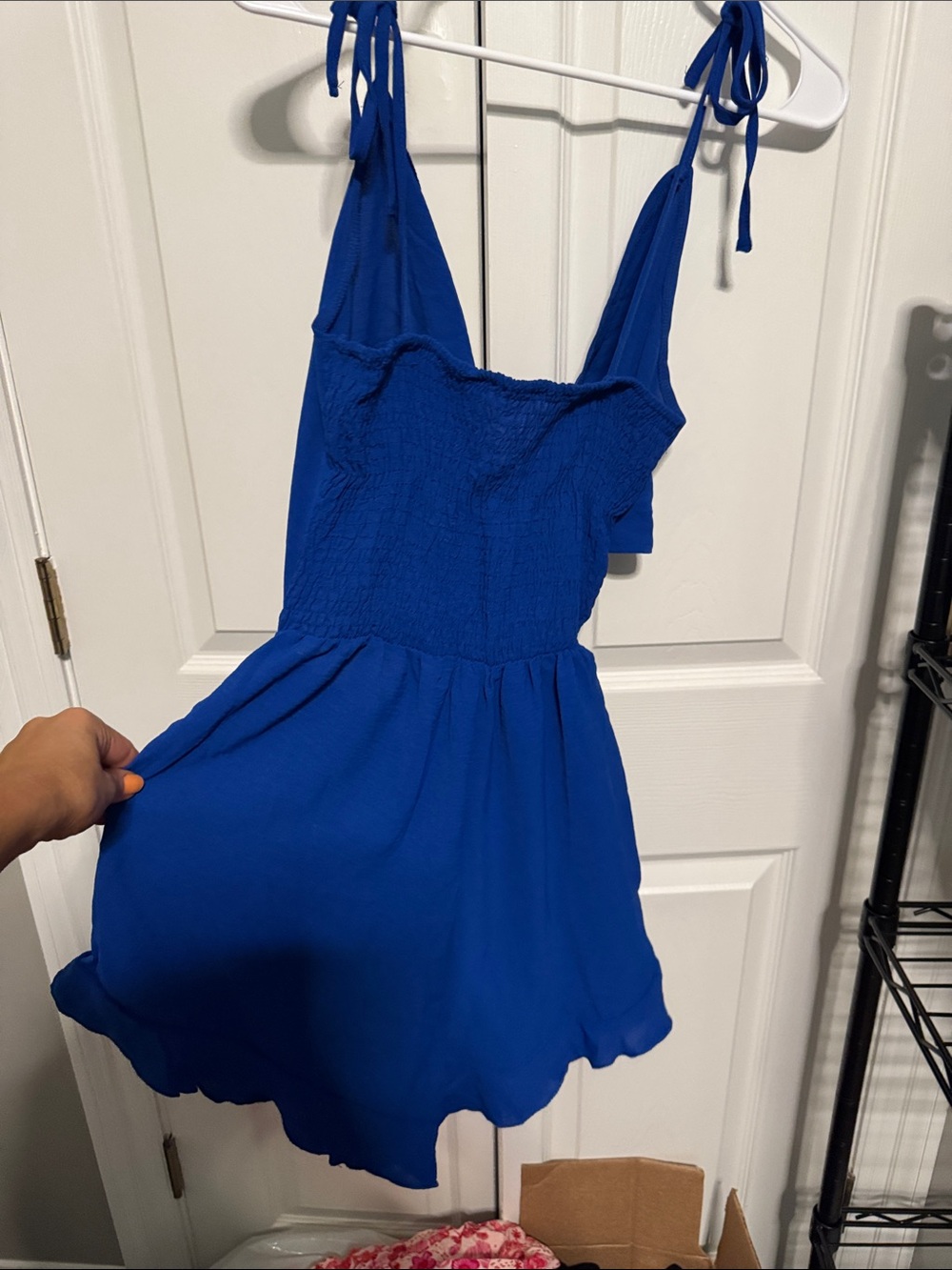 Royal Blue Tie-Shoulder Sundress